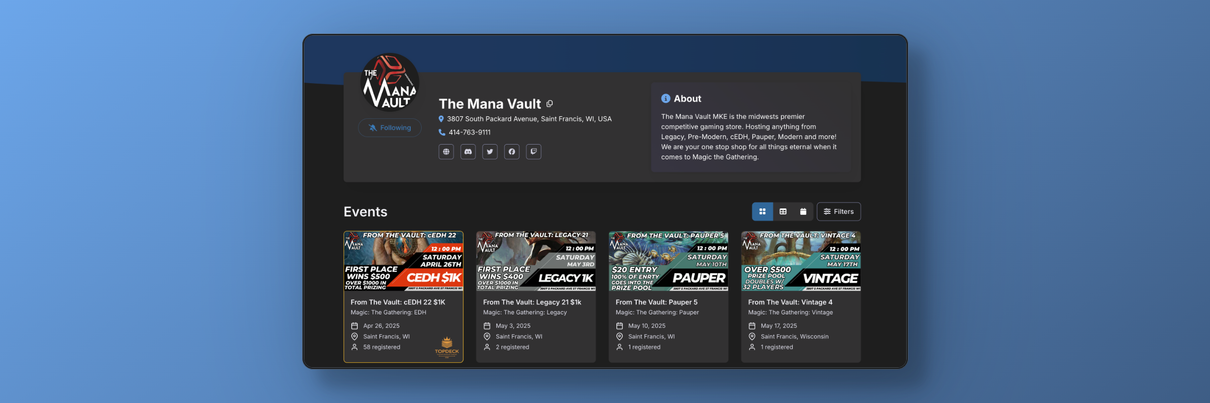 Follow Your Favorite Stores & Get Weekly Event Digests