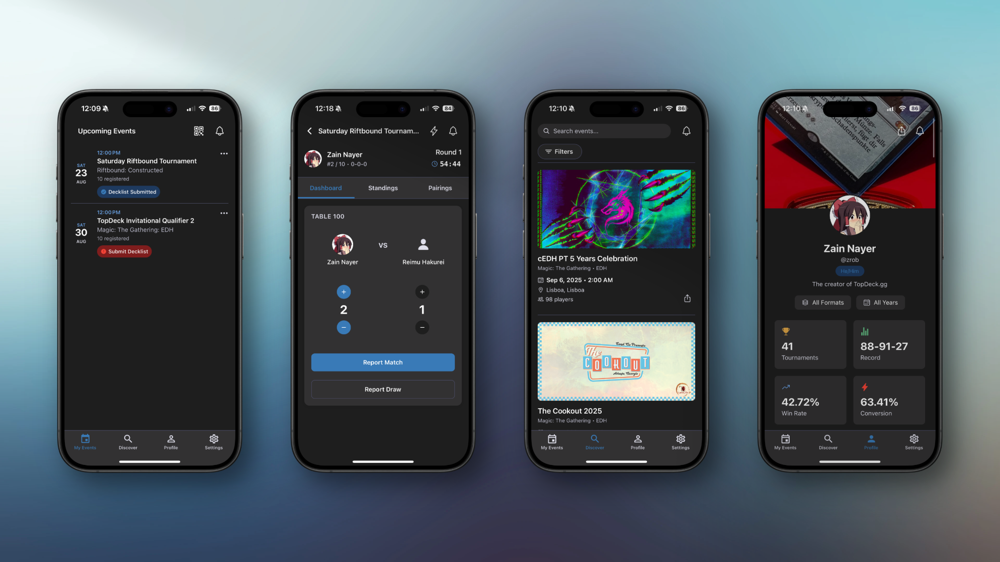 TopDeck Mobile App 2.0 - The Premium Tournament Experience